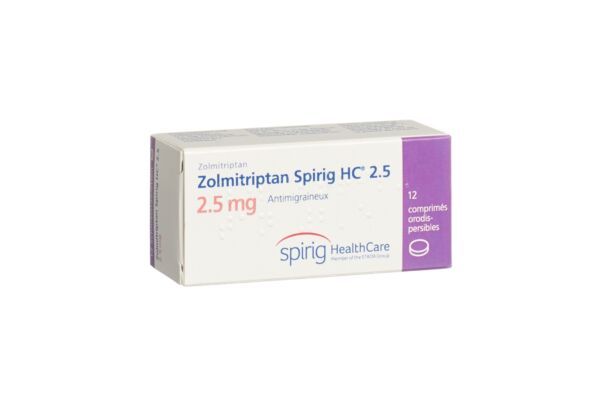 Zolmitriptan Spirig HC Schmelztabl 2.5 mg 12 Stk