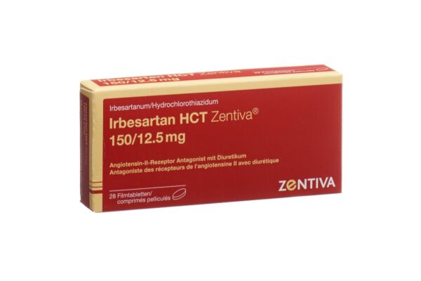 Irbesartan HCT Zentiva cpr pell 150/12.5mg 28 pce