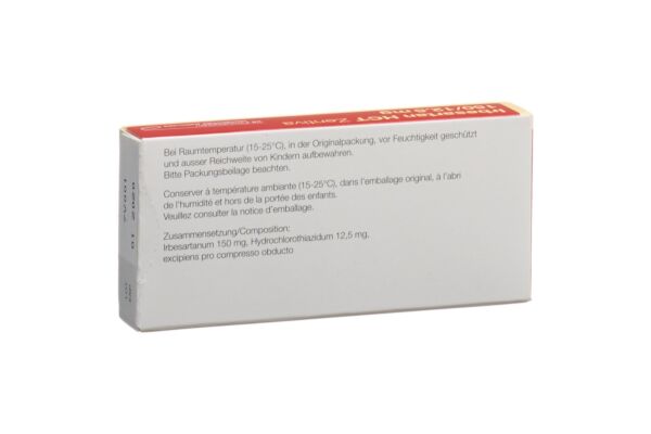 Irbesartan HCT Zentiva Filmtabl 150/12.5mg 28 Stk