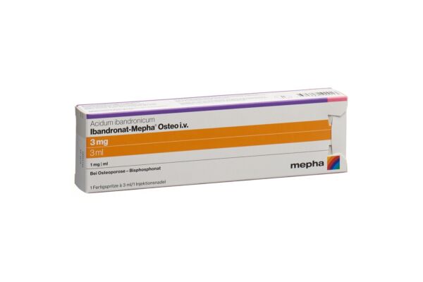 Ibandronat-Mepha Osteo Inj Lös 3 mg/3ml i.v. Fertspr 3 ml