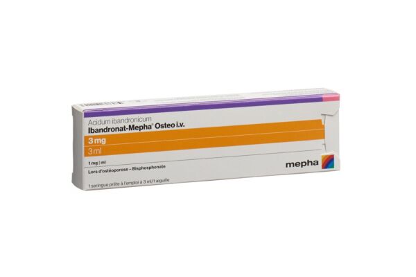 Ibandronat-Mepha Osteo sol inj 3 mg/3ml i.v. ser prê 3 ml