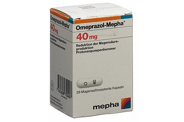 Omeprazol-Mepha caps 40 mg bte 28 pce