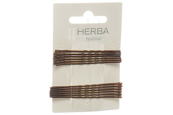 Herba Klemme 6+6.5cm braun 12 Stk