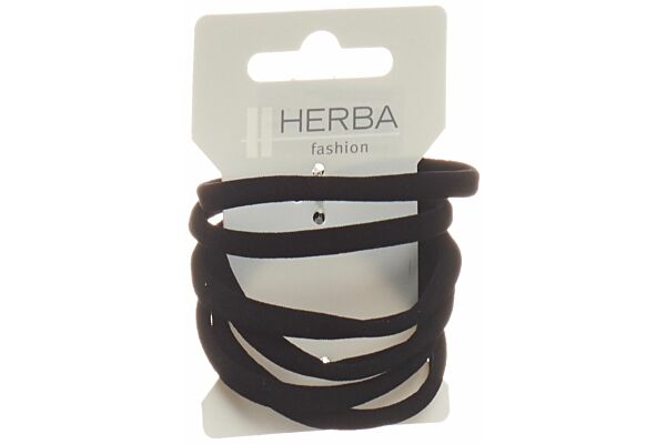 Herba Haarbinder 5.6cm schwarz 6 Stk