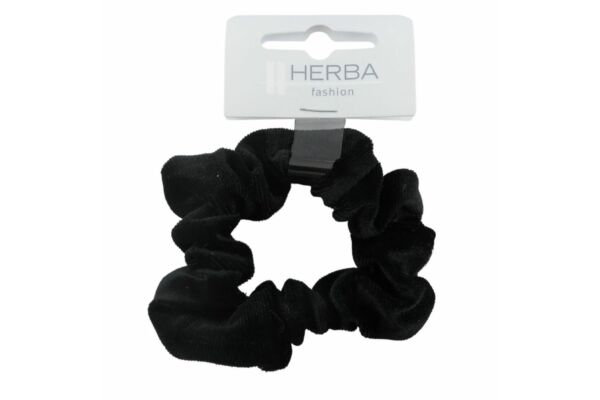 Herba Scunci 9cm Samt schwarz