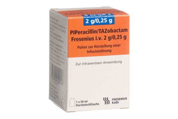 Piperacillin/Tazobactam Fresenius i.v. subst sèche 2.25 g flac