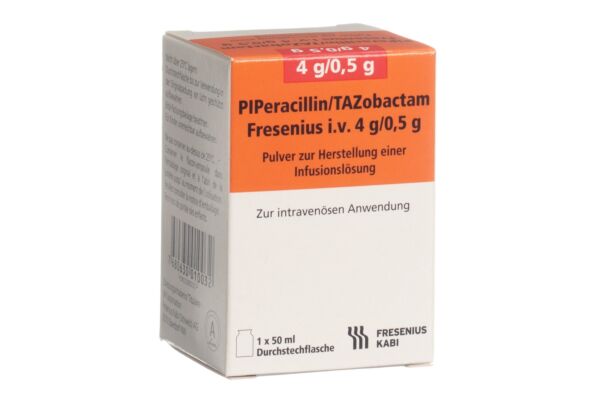 Piperacillin/Tazobactam Fresenius i.v. subst sèche 4.5 g flac