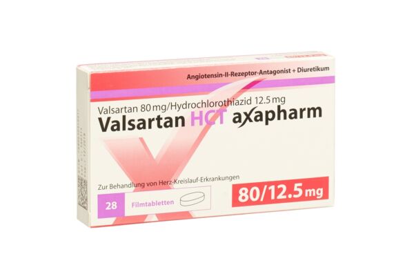 Valsartan HCT axapharm cpr pell 80/12.5 mg 28 pce