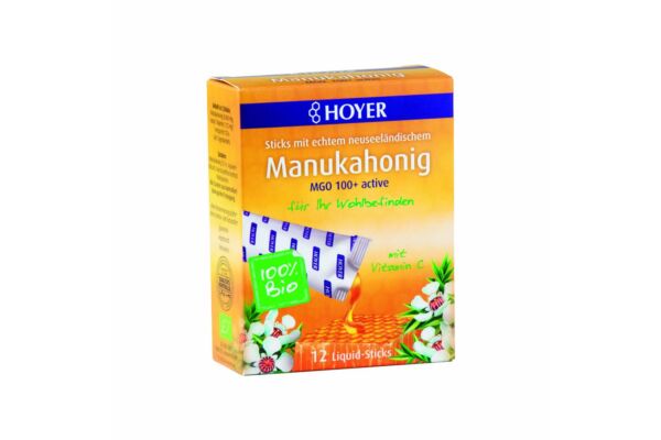 Hoyer Manukahonig Stick Bio 12 Stk