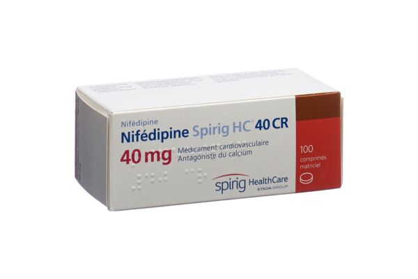 Nifedipin Spirig HC CR Ret Tabl 40 100 Stk