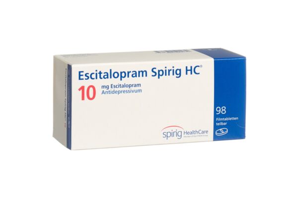 Escitalopram Spirig HC cpr pell 10 mg 98 pce