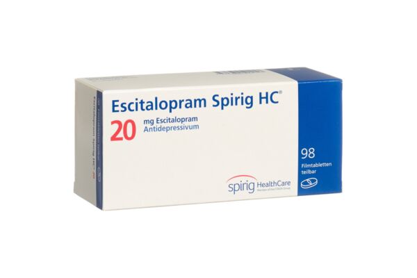 Escitalopram Spirig HC Filmtabl 20 mg 98 Stk