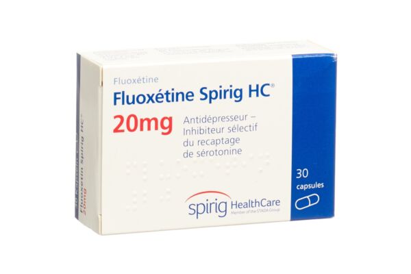 Fluoxétine Spirig HC caps 20 mg 30 pce