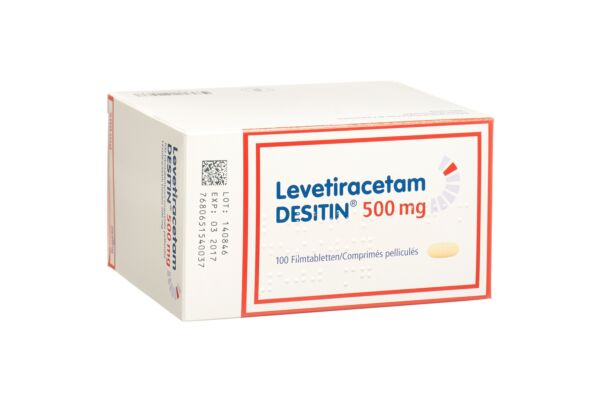 Levetiracetam DESITIN cpr pell 500 mg 100 pce