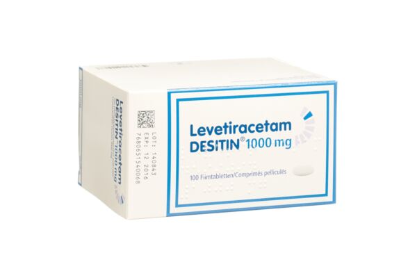 Levetiracetam DESITIN Filmtabl 1000 mg 100 Stk