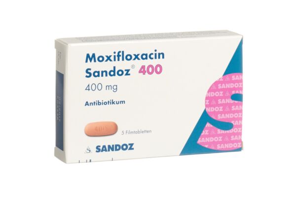 Moxifloxacine Sandoz cpr pell 400 mg 5 pce