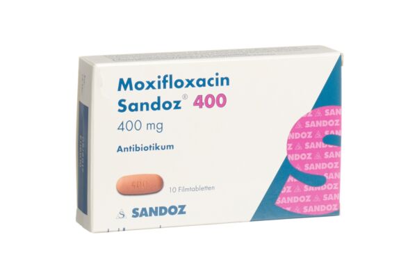 Moxifloxacine Sandoz cpr pell 400 mg 10 pce