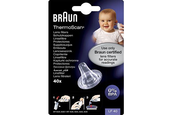 Embouts jetables pour Braun ThermoScan LF40