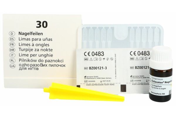 Ciclocutan vernis à ongles sol 80 mg/g 3 g