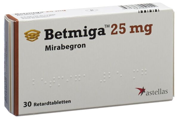 Betmiga cpr ret 25 mg 10 pce