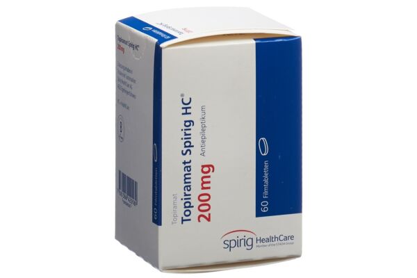 Topiramat Spirig HC cpr pell 200 mg bte 60 pce