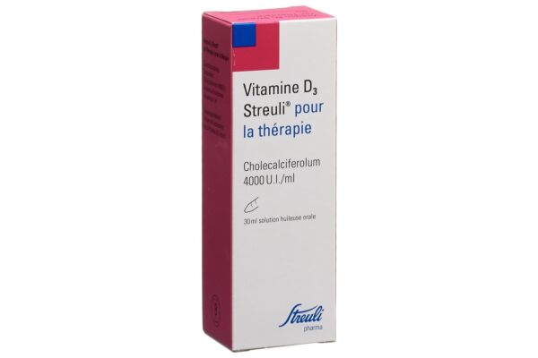 Vitamine D3 Streuli 4000 UI/ml pour thérapie solution buvable fl 30 ml