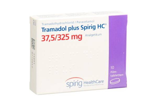 Tramadol plus Spirig HC Filmtabl 37.5/325mg 10 Stk