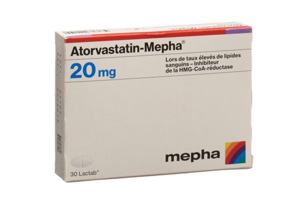 Atorvastatin-Mepha Lactab 20 mg 30 pce