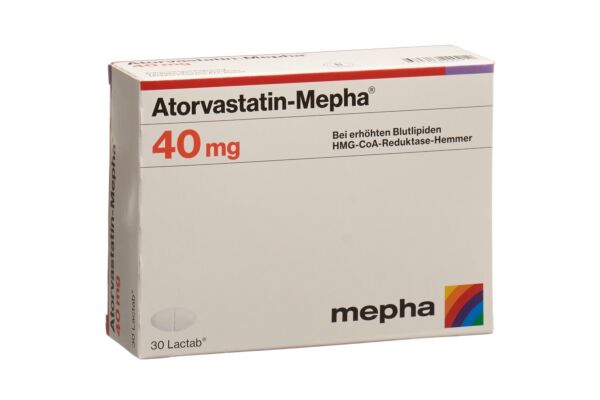 Atorvastatin-Mepha Lactab 40 mg 30 pce