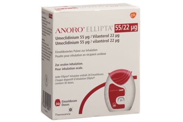 Anoro Ellipta pdr inh 55 mcg/22 mcg 30 dos