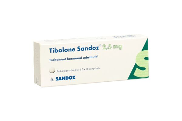 Tibolon Sandoz Tabl 2.5 mg 3 x 28 Stk