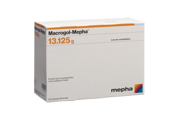 Macrogol-Mepha pdr sach 20 pce