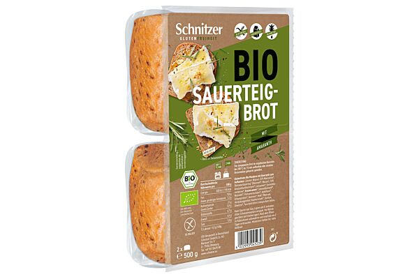 Schnitzer Bio pain au levain amarante 500 g