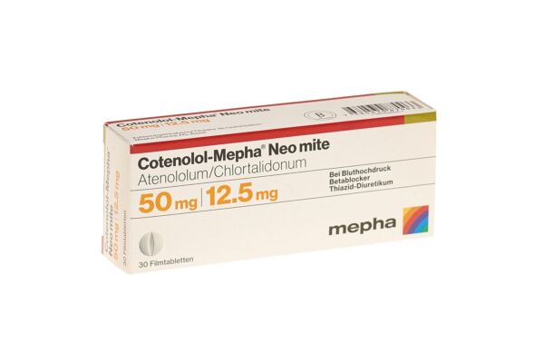 Cotenolol-Mepha Neo mite cpr pell 50/12.5 30 pce