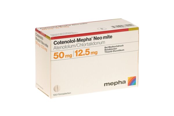 Cotenolol-Mepha Neo mite cpr pell 50/12.5 100 pce