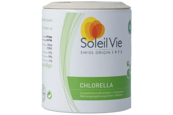 Soleil Vie chlorella cpr 500 mg d'acquaculture bio 180 pce