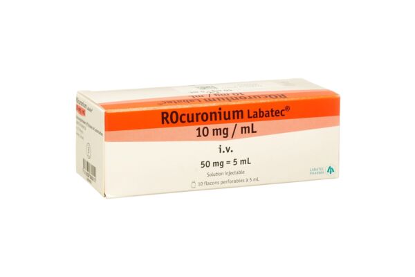 Rocuronium Labatec Inj Lös 50 mg/5ml 10 Durchstf 5 ml