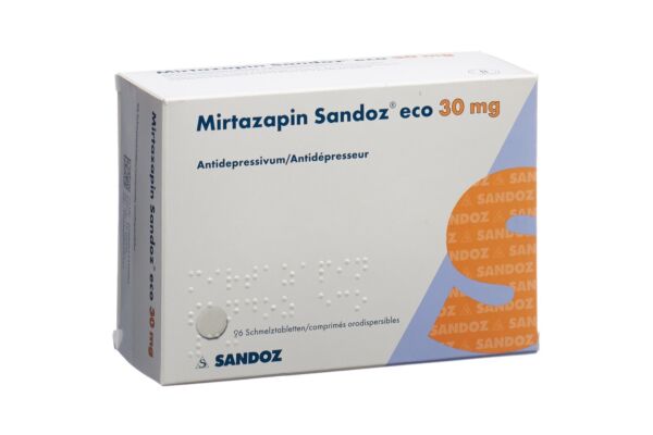 Mirtazapine Sandoz eco cpr orodisp 30 mg 96 pce