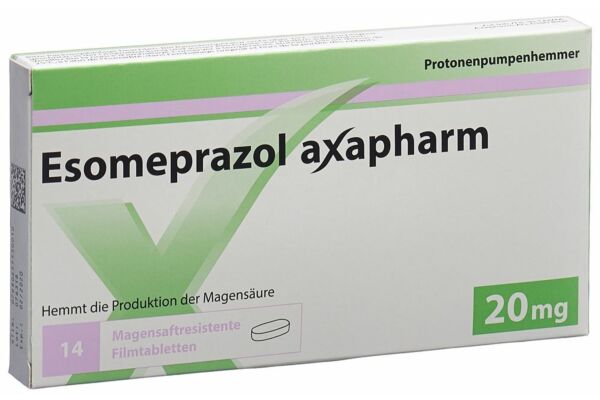 Esomeprazol Axapharm Filmtabl 20 mg 14 Stk