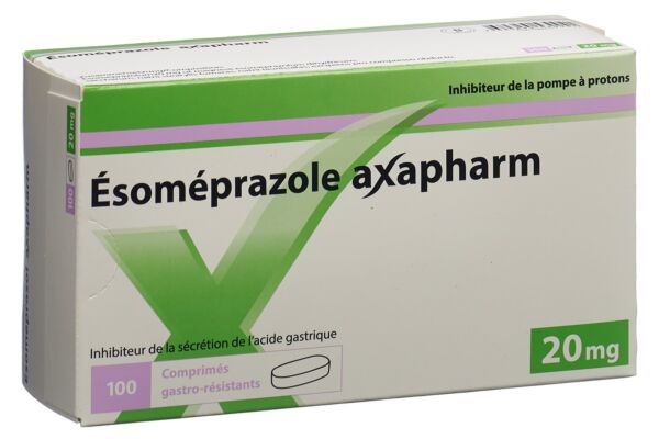 Ésoméprazole Axapharm cpr pell 20 mg 100 pce