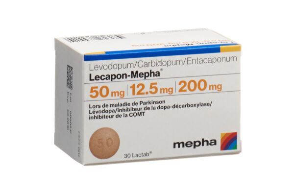 Lecapon-Mepha Lactab 50mg/12.5mg/200mg 30 pce