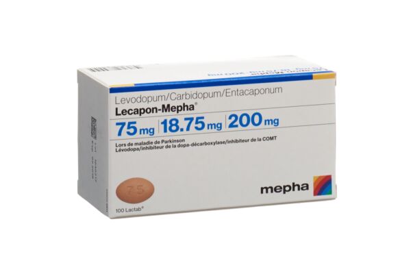 Lecapon-Mepha Lactab 75mg/18.75mg/200mg 100 pce