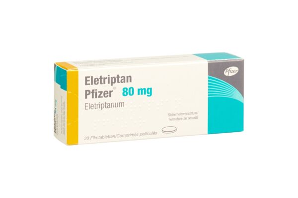 Eletriptan Pfizer Filmtabl 80 mg 20 Stk