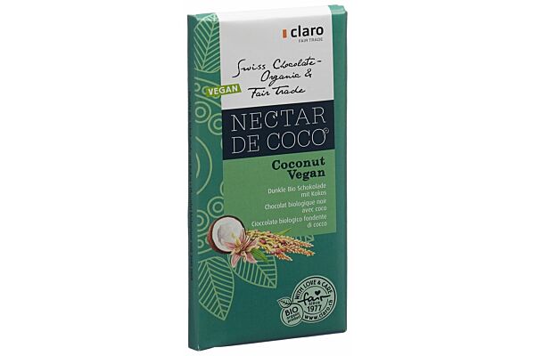 Claro chocolat coco fairtrade bio 100 g