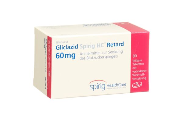 Gliclazid Spirig HC Retard cpr ret 60 mg 90 pce