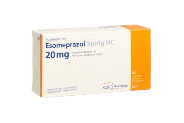 Esomeprazol Spirig HC Tabl 20 mg 60 Stk