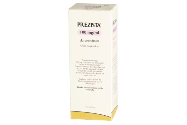 Prezista Orale Suspension 100 mg/ml Fl 200 ml