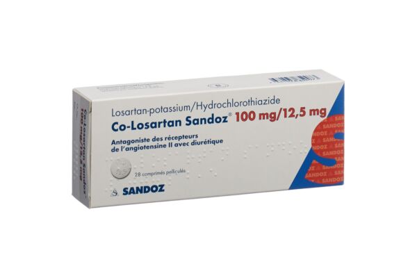 Co-Losartan Sandoz Filmtabl 100/12.5mg 28 Stk