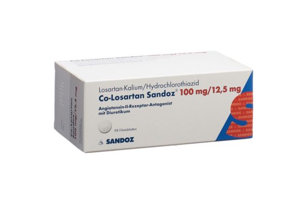 Co-Losartan Sandoz Filmtabl 100/12.5mg 98 Stk