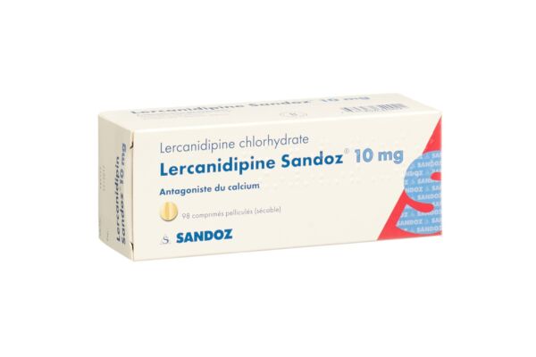 Lércanidipine Sandoz cpr pell 10 mg 98 pce